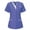 Purple, variant on Animal Scrub Tops Women V-Neck Uniforme Infirmiere Femme Plus Size Workwear Scrubs Printed Lightweight Top with Two Side Pockets