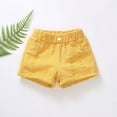 thumbnail image 2 of Gubotare Girls Shorts Athletic Girls Athletic Shorts Breathable Workout Running Shorts Size 7-8 (Yellow,7-8 Years), 2 of 3