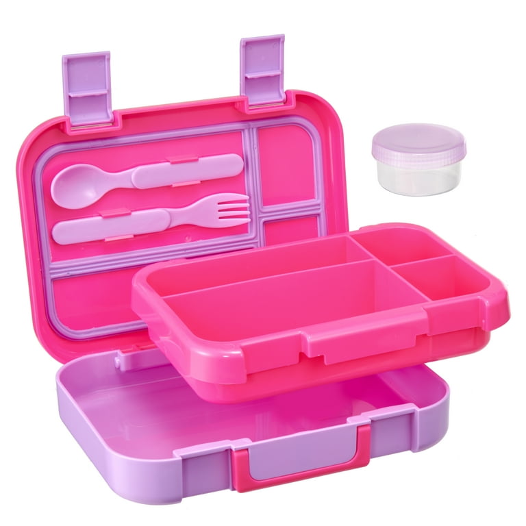 Tinywheel Bento Box 4 Compartments - Pink - Unicorn