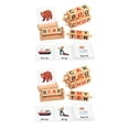 thumbnail image 3 of mmirethe Rack Rotating Wooden Reading Blocks For Interactive Learning Creative Building Alphabet Blocks 2Set, 3 of 6