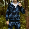 thumbnail image 6 of Zpanxa Men's Winter Camo Hooded Jacket Long Sleeve with Zippered Pockets, Insulated Casual Parka for Outdoor Activities Camouflage L, 6 of 6