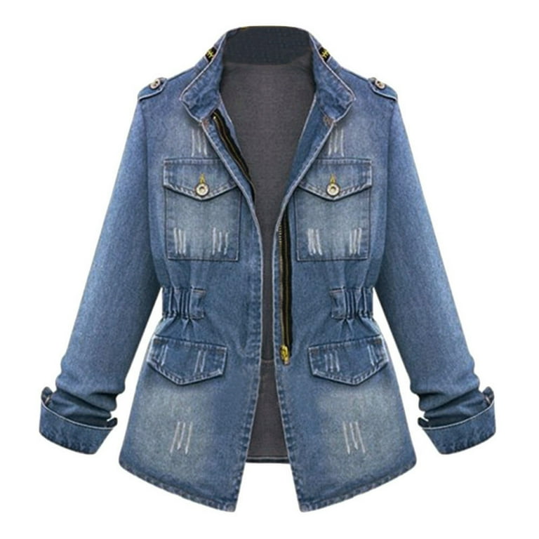 Denim ki jacket outlet