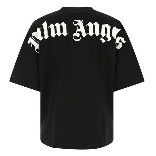 PA Palm Logo Camiseta De Gran Tamaño 100 % Algodón Pesado Streetwear Hombres Ángeles Suelta