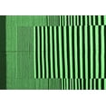 thumbnail image 1 of Ahgly Company Indoor Rectangle Abstract Emerald Green Contemporary Area Rugs, 4' x 6', 1 of 4