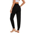 thumbnail image 7 of Hanerdun Womens Joggers Workout Ankle Pants Pocket Elastic Waist Athletic Running Bottoms Black M, 7 of 7