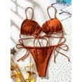 thumbnail image 2 of Maillot de Bain Bikini Triangle à Volants Froncé, 2 of 5