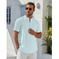 thumbnail image 5 of COOFANDY Mens Polo Shirts Pullover Short Sleeve Knit Lightweight Shirt Casual Golf Shirts, 5 of 7
