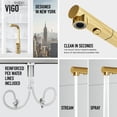thumbnail image 4 of VIGO Jewel Touchless Sensor 15 in. Single Handle Pull-Out Kitchen Faucet in Matte Brushed Gold-VG02039MGS, 4 of 15