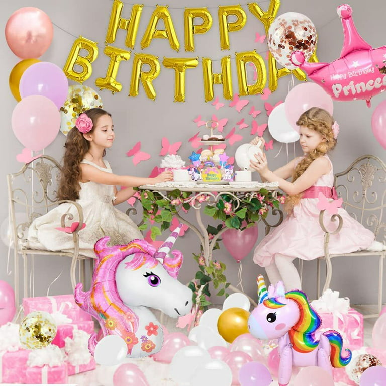 YANSION Unicorn Balloon Arch and Garland Kit, Premium Unicorn Party  Decorations and Supplies for Girl Birthday and Baby Shower