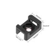 thumbnail image 3 of Cable Tie Base Saddle Type Wire Holder Nylon 9mm Hole Width Black 49Pcs HC-2S, 3 of 3
