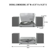 Crosley C62 Vinyl Record Player with Speakers and Bluetooth - Audio Turntables
