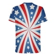 thumbnail image 5 of Snoarin T-Shirts pour Hommes Pack Mode Hommes Manches Courtes Col Rond Imprimé T-Shirt Décontracté Hauts Blouse 4 Juillet Chemises pour Hommes en Solde, 5 of 5
