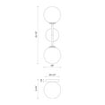 thumbnail image 6 of Alora Lighting WV549220MBOP Cassia 2 Light 20" Tall Bathroom Sconce - Black, 6 of 7