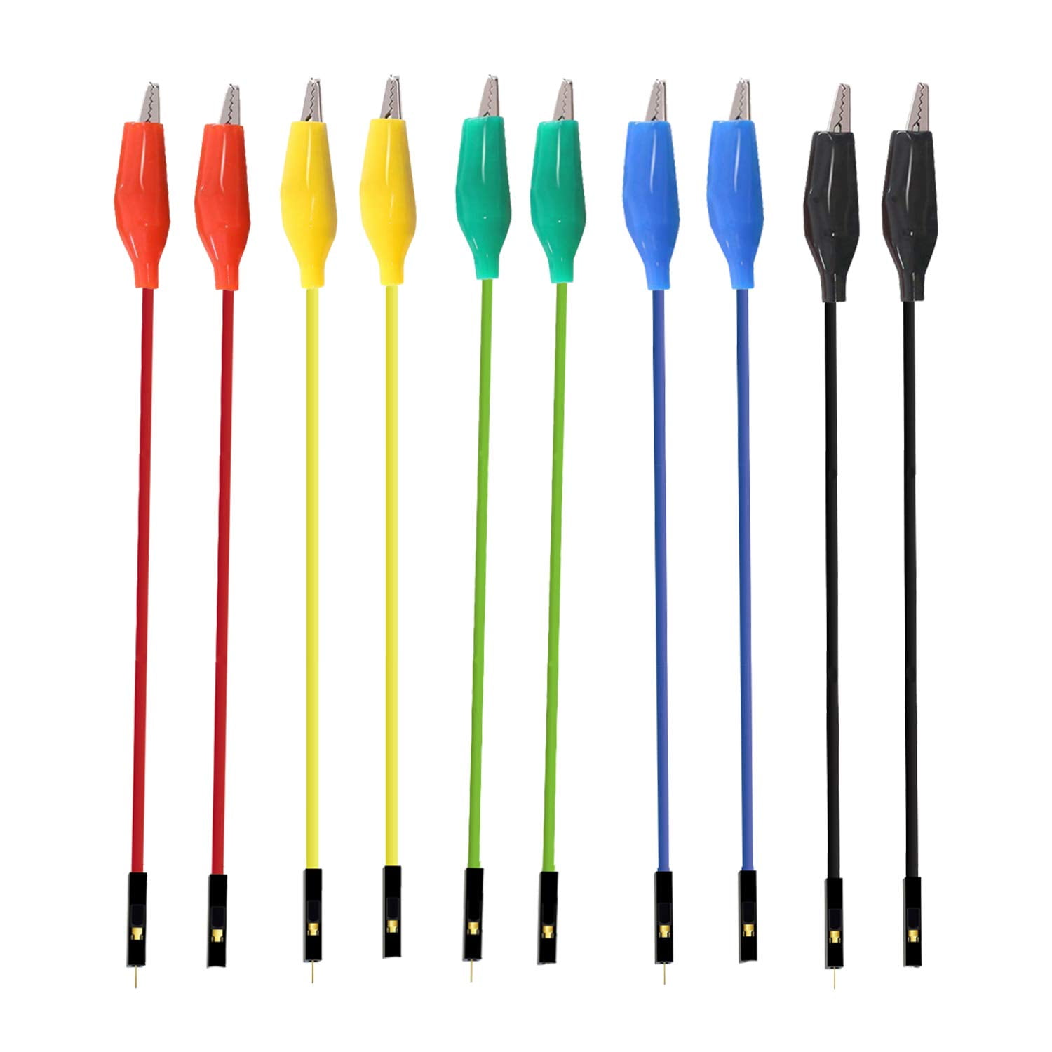 Buy Makeronics Alligator Clip to Breadboard Jumper Wires, 10pcs 12 inch