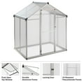 thumbnail image 3 of Home-Complete Walk-in Greenhouse - 4ft x 6ft Outdoor Green House, 3 of 9