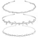 thumbnail image 1 of Tocado con cuentas de cristal y collar de perlas 3 piezas siglo XIX, 1 of 5