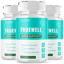 Truewell Advanced Nerve Health Support Pills Natural Vitamin Supplement True Well 180 Capsules