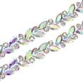 thumbnail image 1 of Uxcell 2-Pack 1 Yarda 14 mm Cadena de Strass de Cristal Cierra Ojo de Caballo para Manualidades/Ropa [Color AB], 1 of 7