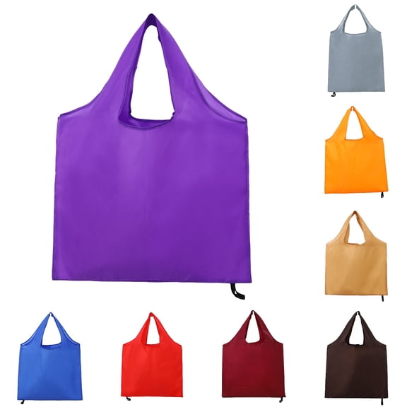 BAETEUY Shopping Bag Vibrant Color Reusable Foldable Grocery Bag Large Capacity Portable Handbag for Outdoor Travel