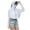 White, variant on Alkepwun Womens Jacket Solid Color Batwing Long-Sleeve Lightweight Breathable Ice Silk Hooded Sun Protection Jacket Outdoor Cycling Thumb Holes Coat with Brim and Mask