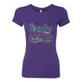 thumbnail image 2 of Wild Bobby, God Grant Me Serenity Courage and Wisdom Prayer Faith, Inspirational/Christian, Women Slim Fit Junior Tee, Purple Rush, X-Large, 2 of 3