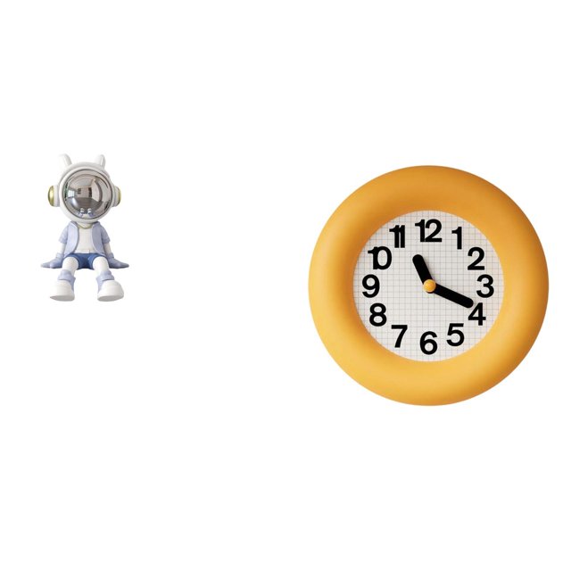 Escultura De Astronauta Nórdico Y Reloj De Pared Analógico Silencioso, Figura Decorativa Para Sala De Estar, Dormitorio, Cocina, Estantería, Entrada, Decoración Del Hogar.
