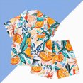 thumbnail image 2 of Toddler Baby Boys Summer Outfit Sets 2 Piece Boys Summer Clothes Short Sleeve Print Shirt and Shorts Set, 2 of 6