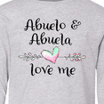 thumbnail image 4 of Inktastic Abuelo and Abuela Love Me- Heart Grandchild Long Sleeve Youth T-Shirt, 4 of 5