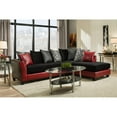 thumbnail image 2 of Chelsea Home Furniture Zeta Sectional - Jefferson Black and Red, 2 of 2