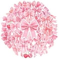 thumbnail image 2 of 35pcs-50pcs Elegant Bow Stickers Pink Ribbon Kids Stickers DIY Stickers for Laptops Phones Suitcases, 2 of 9