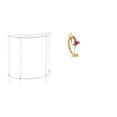 thumbnail image 1 of Mesita de noche de acrílico,Mesa auxiliar de acrílico transparente Mesa auxiliar transparente en capas,Mesa pequeña de acrílico,mesita de noche pequeña,compacta,Estatua de la niña, 1 of 8