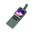 thumbnail image 4 of Case for Samsung Galaxy Z Flip 7, PU Leather Card Slots Magnetic Closure Vintage Shockproof Protective Case for Samsung Galaxy Z Flip 7 - Green, 4 of 12