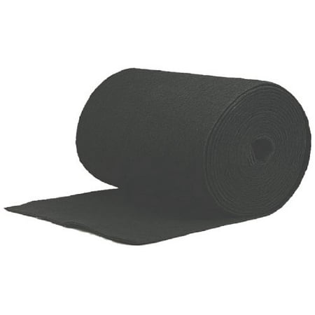 Polyester Filter Media Filtration Group 10770 Roll Media Air Filter, Polyester Filter Media Impregnated with Activated Carbon, Black, 24.5