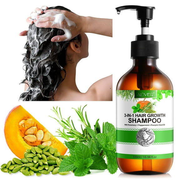 Aliver 3-in-1 Hair Shampoo-Thinning Hair Shampoo for Men & Women-10.56 fl.oz