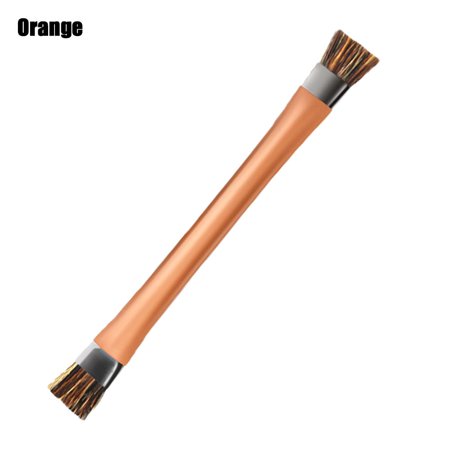 New Mobile Phone Tablet BGA IC Motherboard PCB Anti-static Brush Cleaning Repair Work Double Head Brush ESD Safe ORANGE