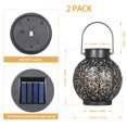 thumbnail image 4 of Tomshine Outdoor lamp suits,Solar Lantern LED Metal Patio Solar Outdoor Solar Lantern LED Patio Balcony 2pcs Lamp Metal LED Sensitive Outdoor Solar Metal LED Sensitive Lamp Balcony Waterproof, 4 of 7