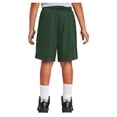 thumbnail image 2 of Youth PosiCharge Double-Layer Classic Polyester Mesh Short Forest Green X-Small, 2 of 8