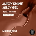 thumbnail image 4 of Beetles Mocha Mist Jelly Gel Polish, 15ml, Brown Sheer Translucent UV Formula, 4 of 6