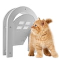 thumbnail image 1 of Puerta de pantalla, accesorios para perros y gatos, resistente a la intemperie, imán duradero, marco de atracción, cierre automático, suministros Blanco Colco Puerta de tela metálica, 1 of 8