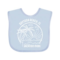 Inktastic Summer Vacation Mode Daytona Beach Florida Boys or Girls Baby Bib