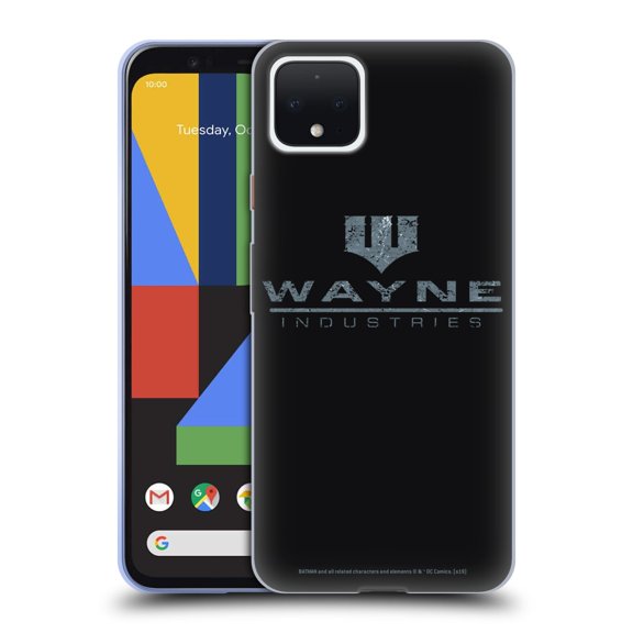 Head Case Designs Officially Licensed Batman DC Comics Duality Wayne Industries Logo Soft Gel Case Compatible with Google Pixel 4