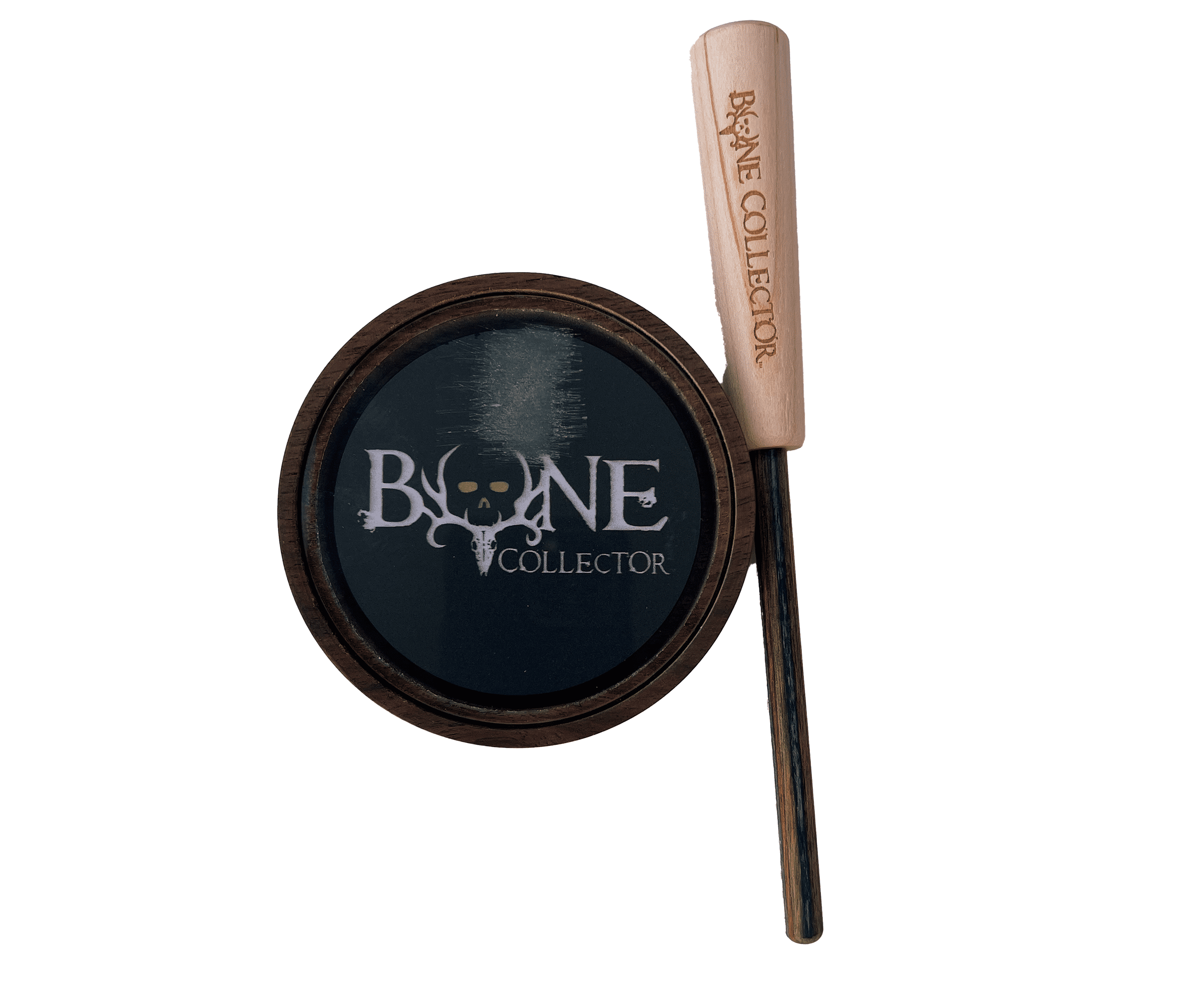 Bone Collector Sweet April Mahogany/Glass Over Glass Pot Call - Wet Weather Turkey Call For Spring Hunting