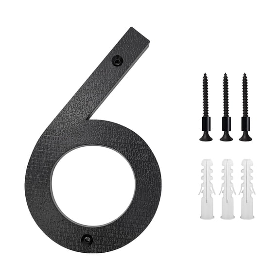 Orangide 10 Inch Modern Metal House Numbers, Door Number Address Letters and Numbers for Outside Signs, Easy to Install for Home Exterior