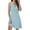 Light Blue, variant on AOOCHASLIY Ladies Dress Solid Simple Tank Dress, Casual Crew Neck Sleeveless Mini Dress, Women's Clothing