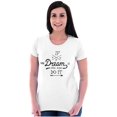 thumbnail image 3 of If You Can Dream Inspiration Motivated Womens Fitted Plus Size Graphic Tee Brisco Brands 2X, 3 of 5