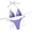 Purple |#7, variant on Women's Triangle Bikini Set Halter String Two Piece Swimsuit Brazillian Bathing Suit Cheeky Cute Swimwear (Purple,S)