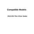 thumbnail image 2 of Driver Left Side Rear Door Window Door Glass Compatible with Kia Rio 4 Door Sedan 2012-2017 Models, 2 of 4