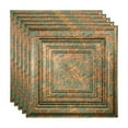 thumbnail image 1 of FASÄDE Traditional 3 Decorative Vinyl 2ft x 2ft Lay in Ceiling Panel in Copper Fantasy (5 Pack), 1 of 5