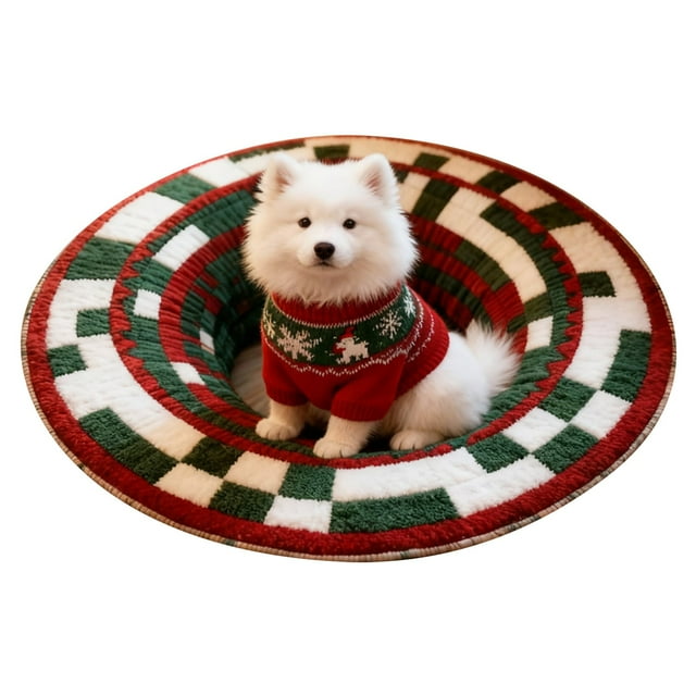 Christmas Decor,Shaggy Floor Carpet For Home Living Space Bedroom Mat Soft Comfortable Area Rug
