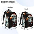 thumbnail image 3 of Lsque USA Bald Eagle Pattern Canvas Daypack, Durable Backpack, High-quality Versatile Backpack,Vintage Compact Backpack-Medium, 3 of 6